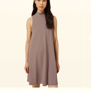 Lululemon sleeveless Align dress, in taupe color